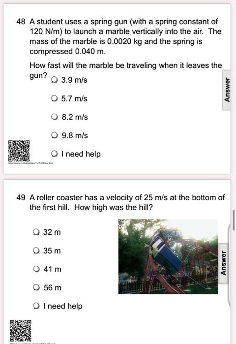 Spring Marble Launcher Examples Marble Launcher Lab Physics Answers