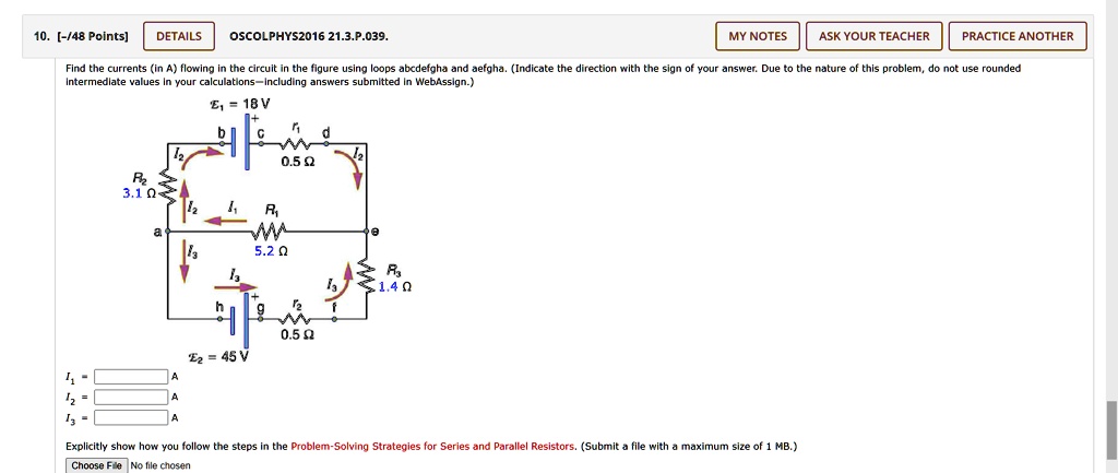 SOLVED: 10.[-/48 Points] DETAILS OSCOLPHYS2016 21.3.P.039. MY NOTES ASK ...