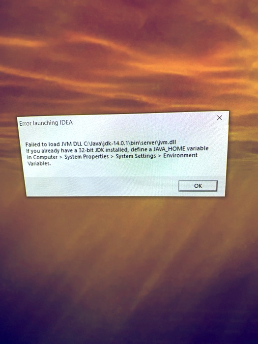 Error launching ideafailed to load jvm dll ua solvedlib