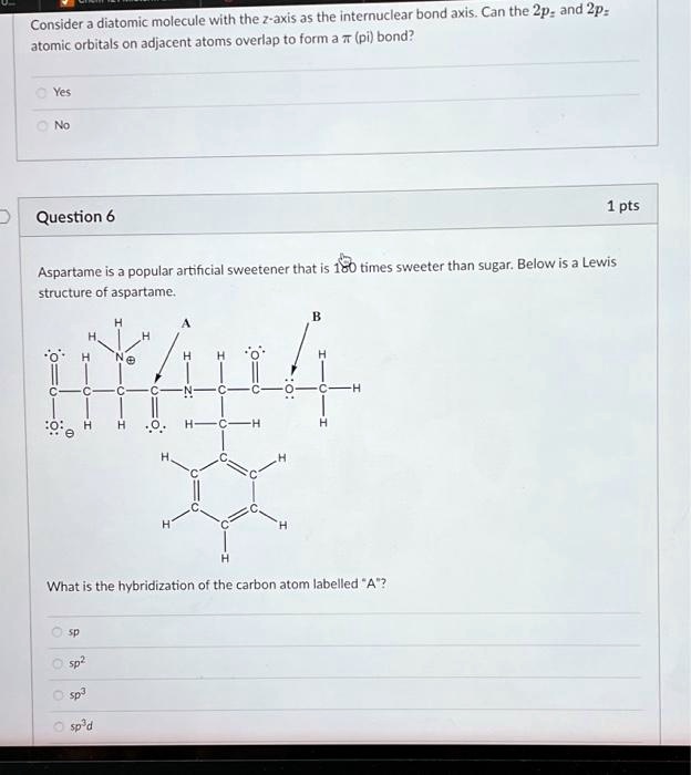 SOLVED Consider a diatomic molecule with the zaxis as the