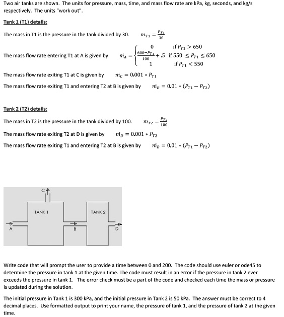 matlab code only two air tanks are shown the units for pressure mass ...