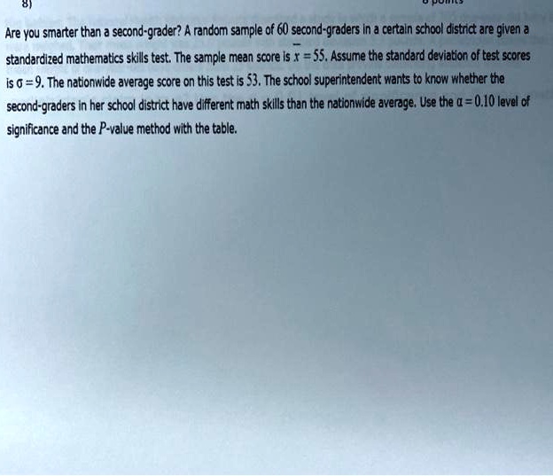 SOLVEDAre you smarter than secondgnder? A random sample of 60 second