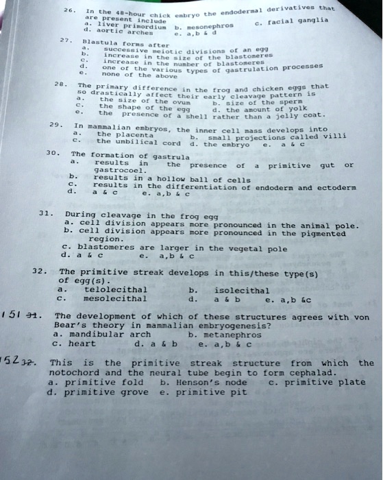 Solved: Texts: 26 A. Liver Primordium B. Mesonephros C. Aortic Arches D 