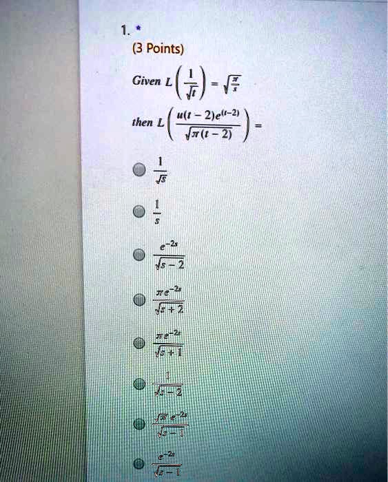 points given f ut 2e 2 then l j6 2 2 02665