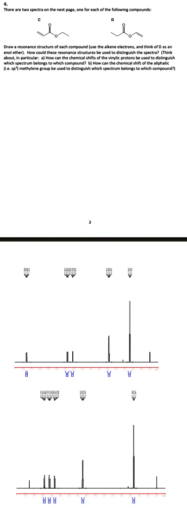 SOLVED: Using the NMR spectra below, which peak belongs to compound C ...