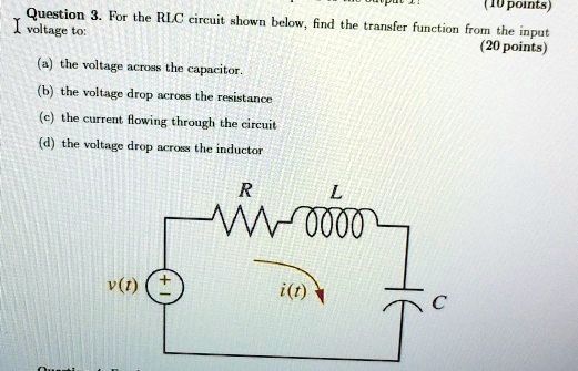 VIDEO solution: I refer to Question 3. For the RLC circuit shown below ...