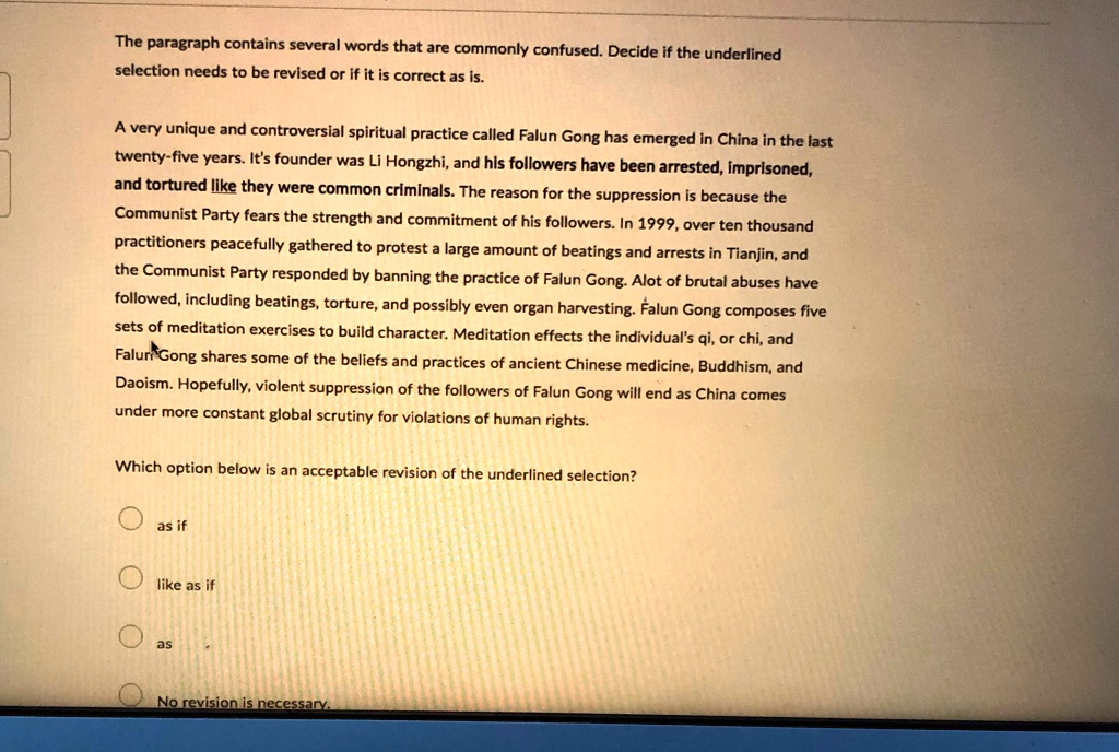 A very unique and controversial spiritual practice called Falun Gong