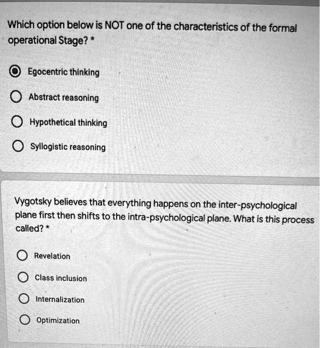 SOLVED Which option below is NOT one of the characteristics of