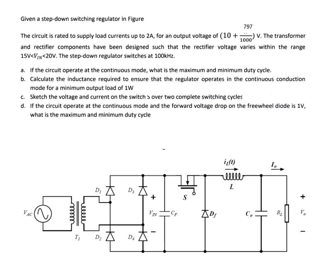 down switching regulator in the figure below. The ... Circuit Diagram
