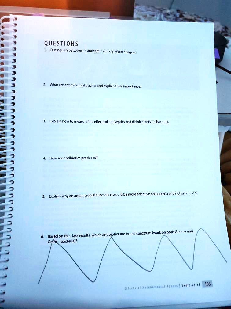 SOLVED Questions Distinguish between an antiseptic and disinfectant