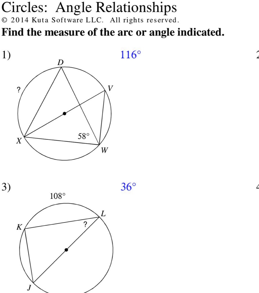 SOLVED Anyone knows how to answer any of these 2 questions? Circles
