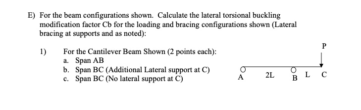Modification Factor Calculation SOLVED: ' please clear handwriting For the beam configurations shown ...
