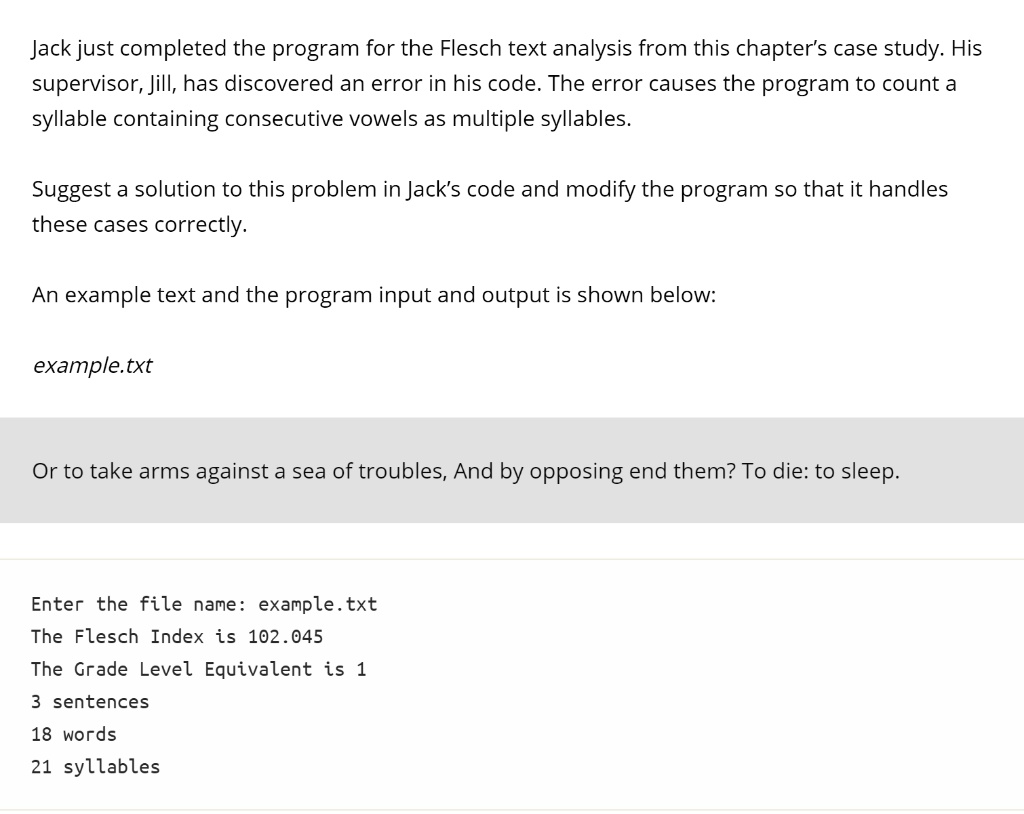 SOLVED: fileName = input("Enter the file name: ") inputFile = open ...