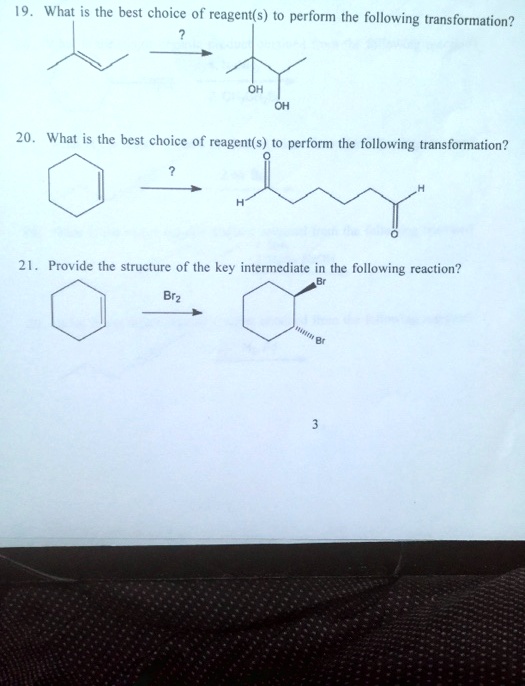 SOLVED What is the best choice 0f' reagent(s) to perform the following