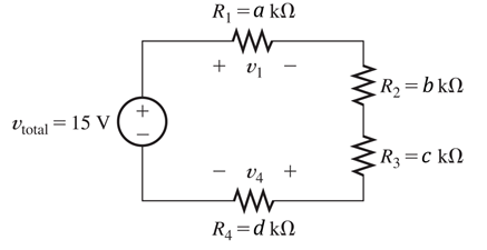 Solved: Vtotal =15 V