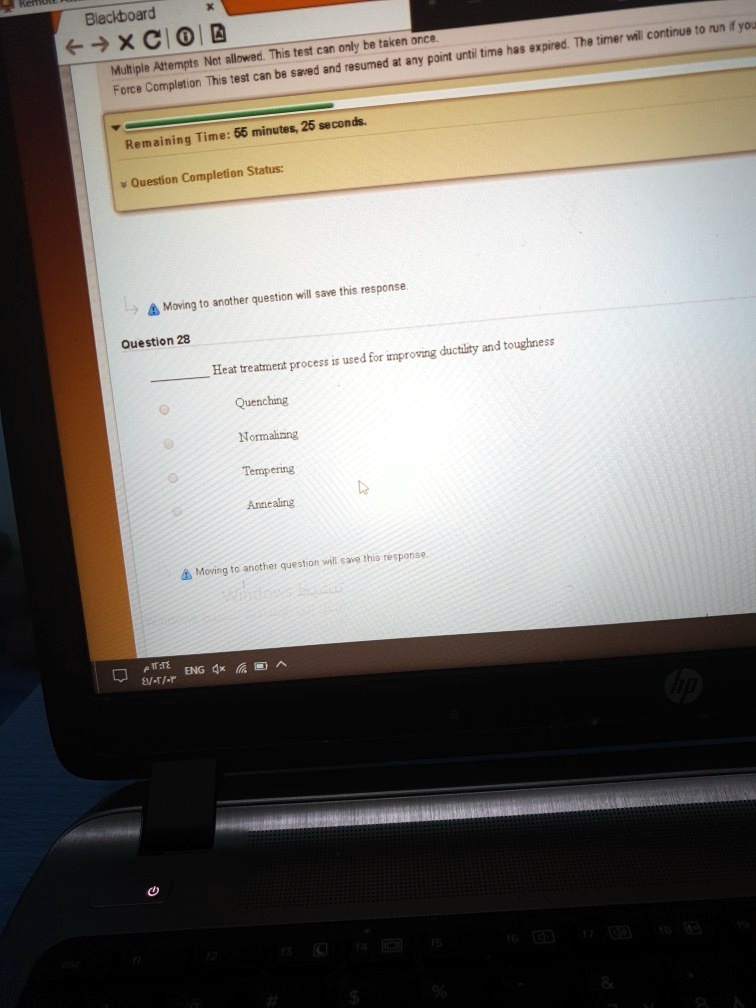 SOLVED: Blackboard XC Muttiple Attempts Not allowed.This test can only ...