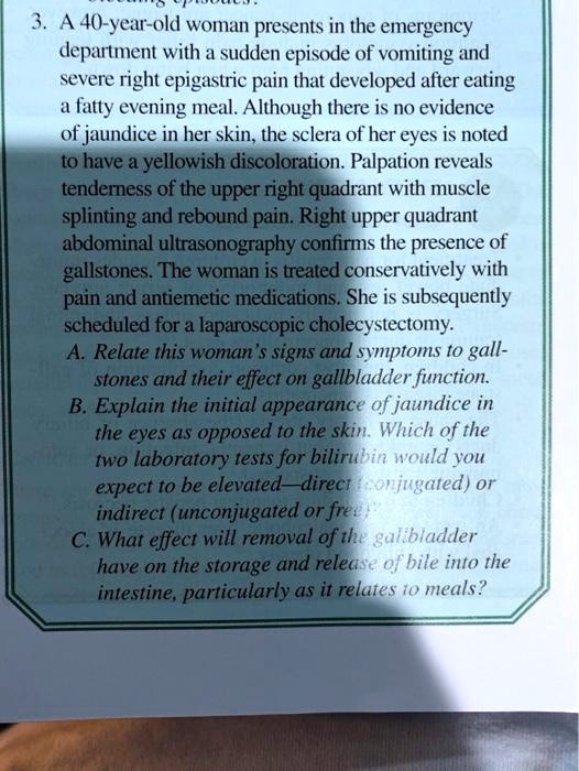 3a 40 year old woman presents in the emergency department with a sudden ...