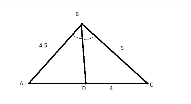 SOLVED: The figure shows triangle ABC. BD is the angle bisector of ...