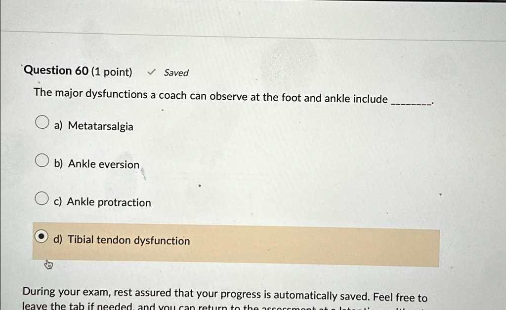 SOLVED: Question 60 (1 point) Saved The major dysfunctions a coach can ...