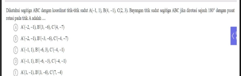 SOLVED: Tolongin Jawab Donggg.. Diketahui Segitiga ABC Dengan Koordinat ...