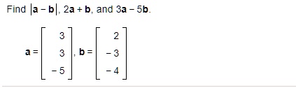 SOLVED: Find |a - B(; 2a + B; And 3a