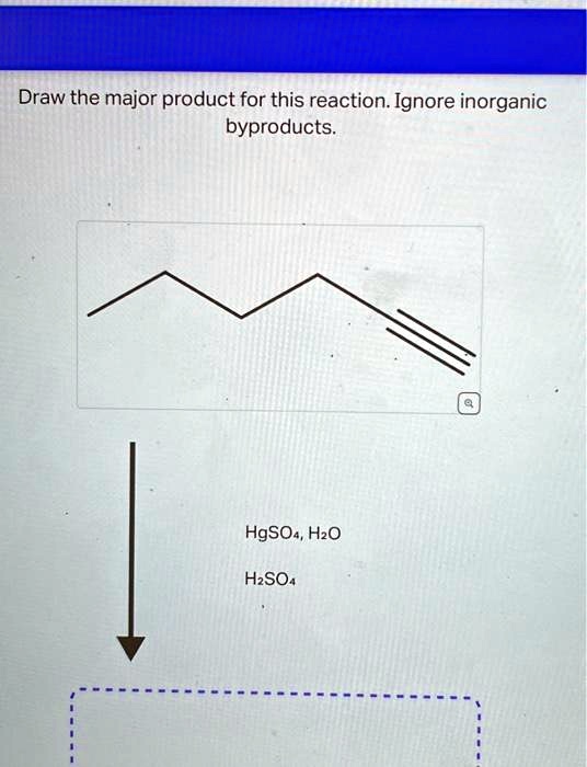 SOLVED: Draw the major product for this reaction.Ignore inorganic ...