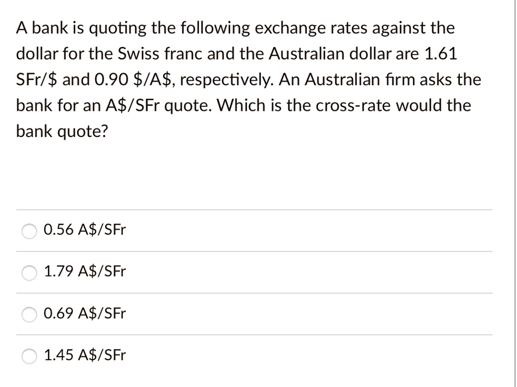 sfr exchange rate