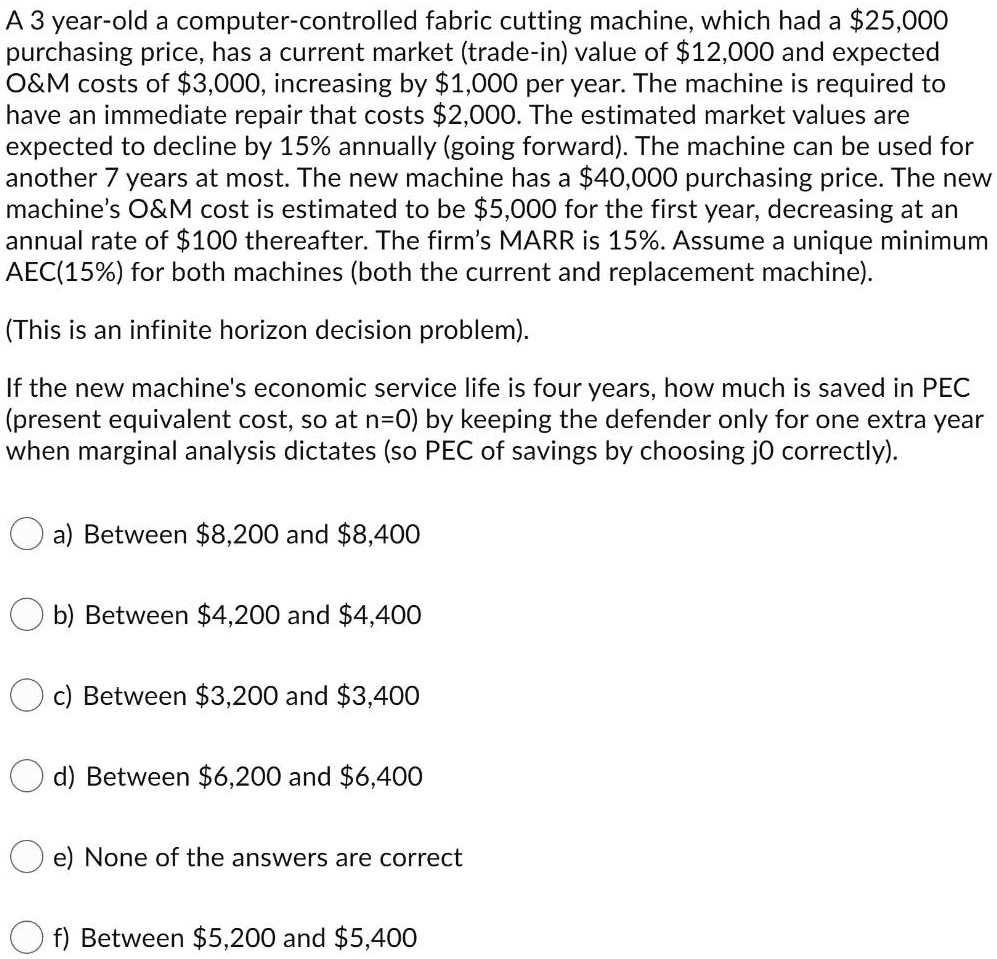 SOLVED A 3yearold computercontrolled fabric cutting machine, which