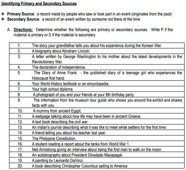 what is a secondary source declaration of independence