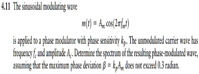 411 the sinusoidal modulating wave m am cosfmt is applied to a phase ...