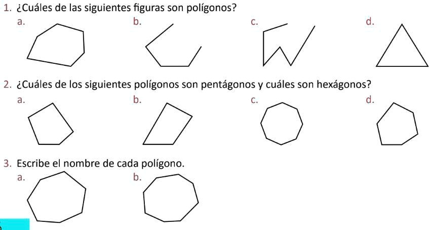 SOLVED: alguien me quiere ayudar 1. éCuáles de las siguientes figuras ...