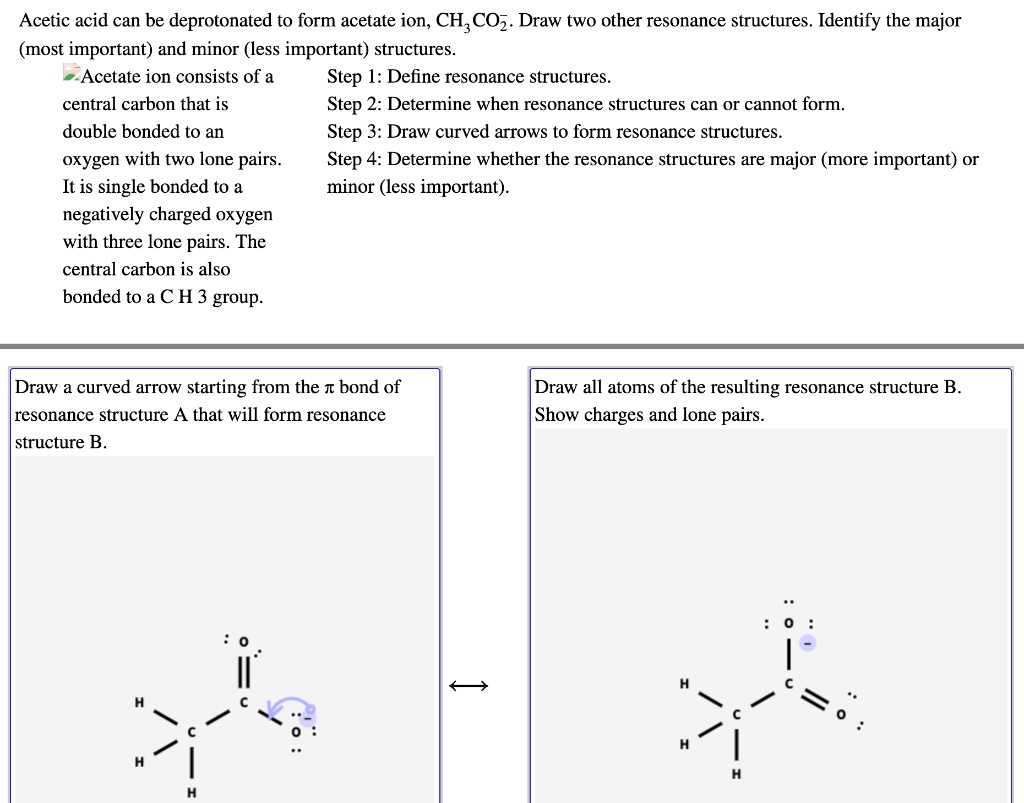 Draw The Lewis Structures For Resonance Forms Of Acetamide Printable