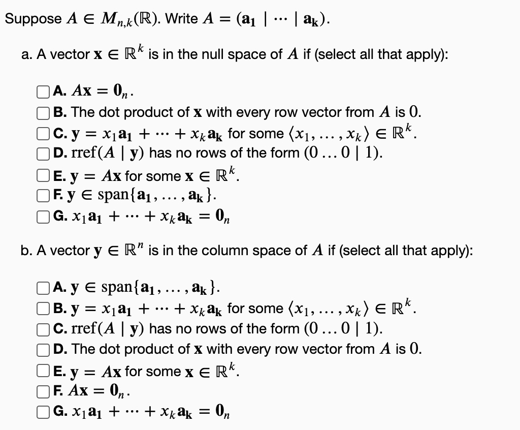 Solved Given (a) Is x ∈ Span(x1, x2)? (b) Is y ∈ Span(x1