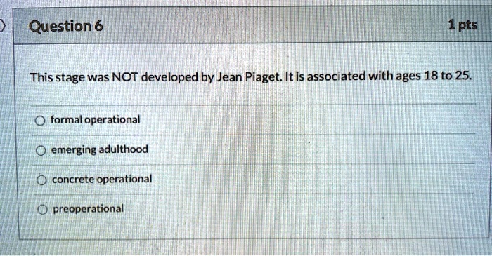 Jean piaget outlet formal operational stage