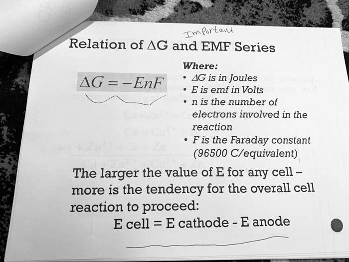 Is Emf the Same As Ecell?? 