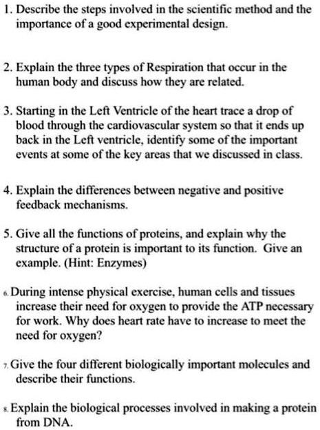 SOLVED: Describe the steps involved in the scientific method and the ...