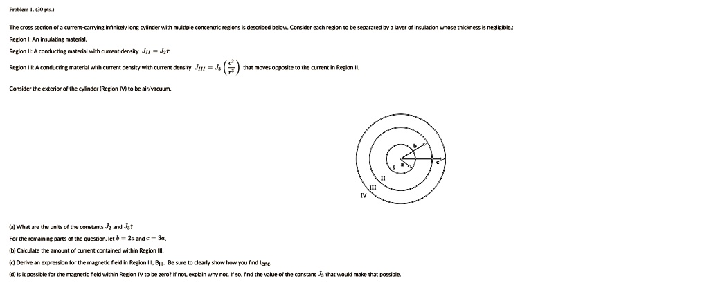 Problem 1. (30 pts.) The cross section of a current-carrying infinitely ...