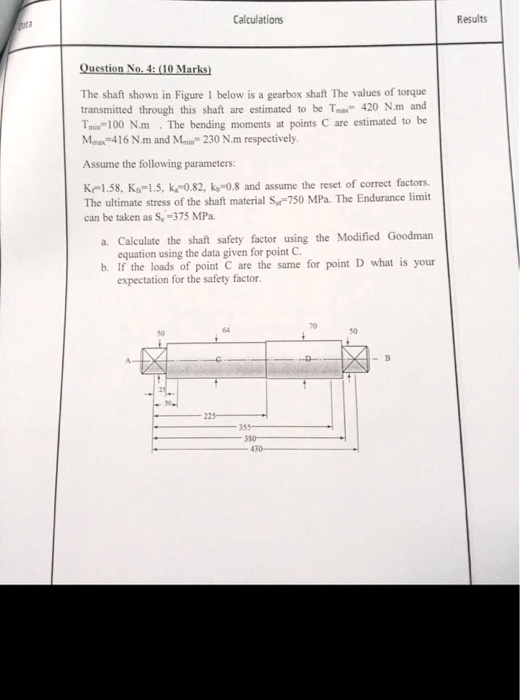SOLVED Please solve this step by step. Calculations Results Question