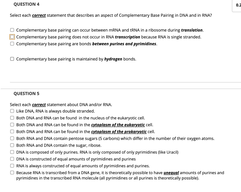 SOLVED: QUESTION 4 Select each correct statement that describes an ...