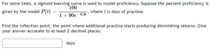 SOLVED: For some tasks sigmoid learning curve is used to model ...