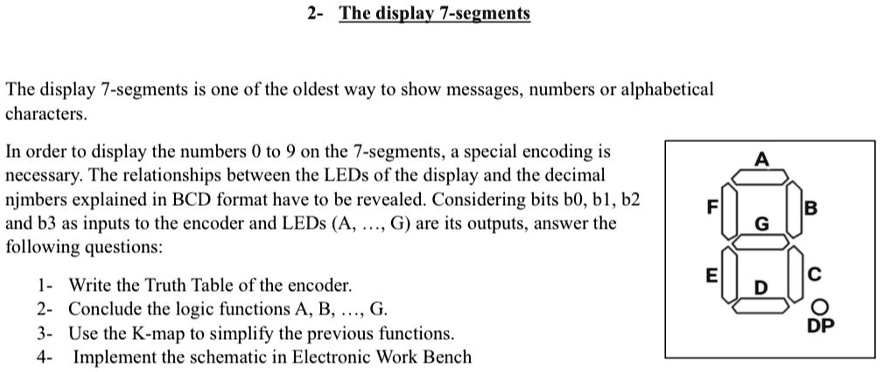 2- The display 7-segments The display 7-segments is one of the oldest ...