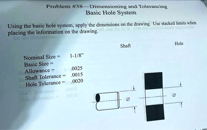 Problem #38—Dimensioning and Tolerancing Basic Hole System Using the ...