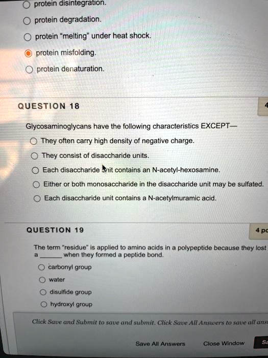 SOLVED Protein degradation protein "melting" under heat shock