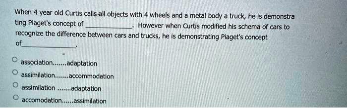 SOLVED When 4 year old Curtis calls all objects with 4 wheels and