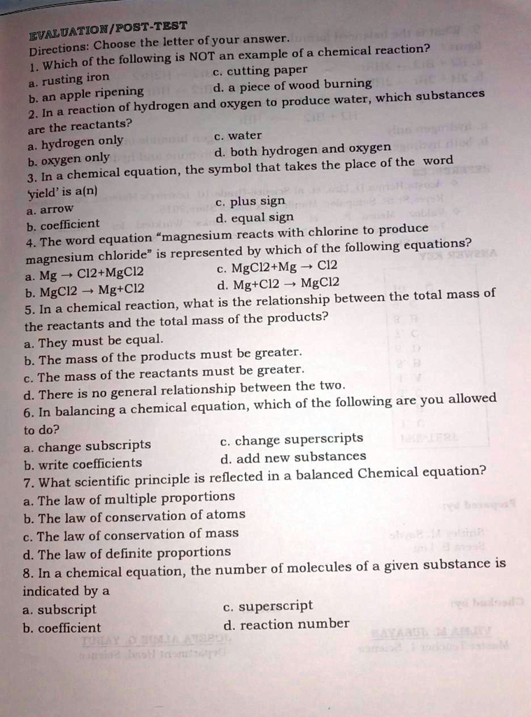 9. What is the balanced formula equation for the reaction shown in the figure? a. H2 + Br2