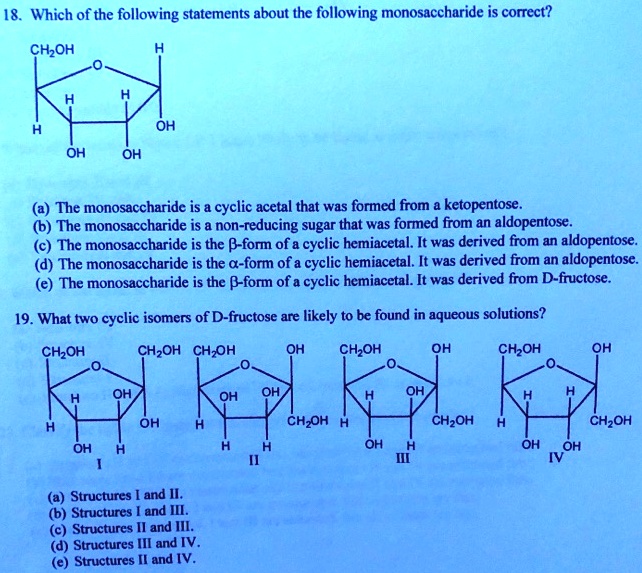 SOLVED 18 Which of the following statements about the following