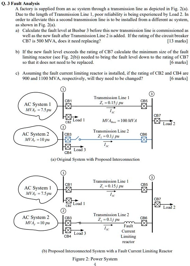 q3 fault analysis a factory is supplied from an ac system through a ...