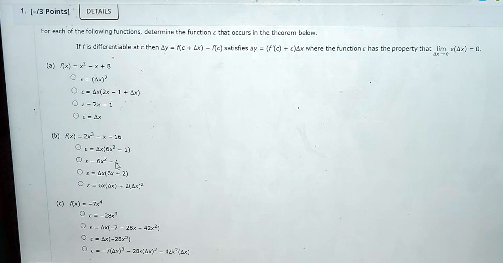 Solved Details For Each Of The Following Functions Determine The