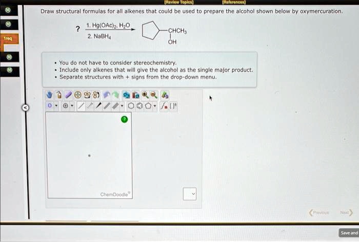 Solved Question 3 Draw Structural Formulas For All Alkenes That Could