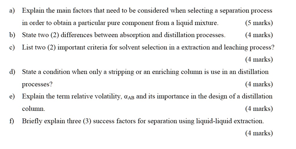 SOLVED a) Explain the main factors that need to be considered when